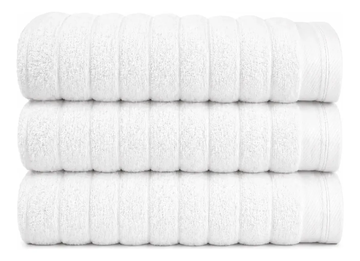 Kit 3 Toalhas Banhão Aura Atlântica Off-white