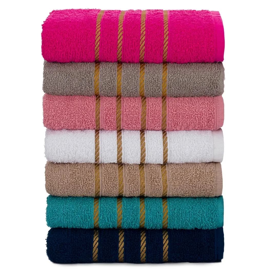Kit 5 Toalhas Banhão Linha Dourado 70x130 cm